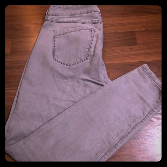 Express Grey Low Rise Jeans - Picture 1 of 2